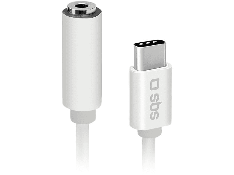 SBS 98059 USB-Type-C Audio Adapter auf 3,5mm Kopfhöreranschluss, 0,09m