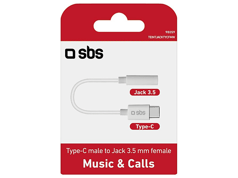 SBS 98059 USB-Type-C Audio Adapter auf 3,5mm Kopfhöreranschluss, 0,09m — Foto 3 von 3