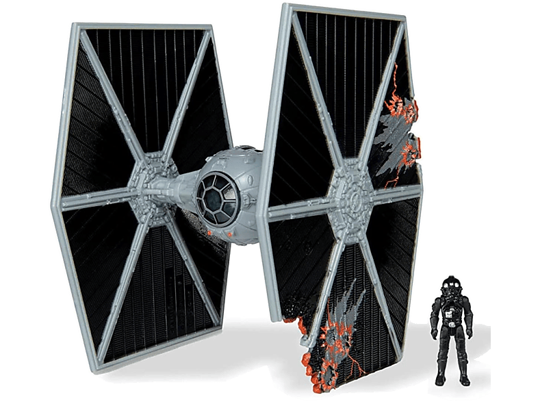 JAZWARES Star Wars jármű figurával Tie Figther, Battle Damage, 8 cm (SWJ0009)