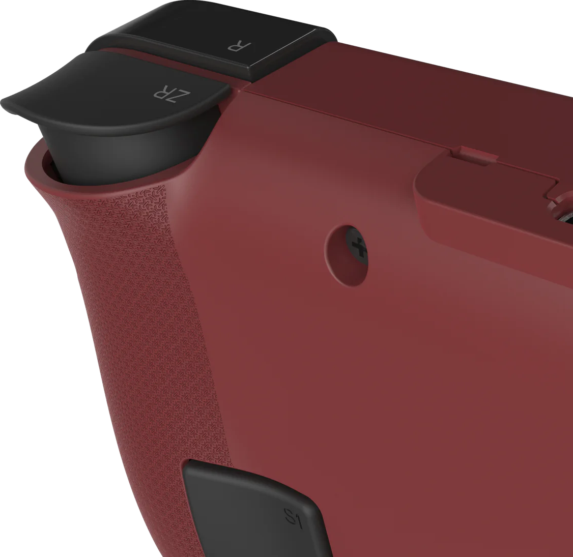 Uno smartphone nero con schermo grande e cornici sottili, mostra uno sfondo astratto colorato.
