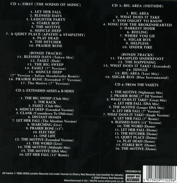 Albumcover mit Titelliste der CD, einschließlich Bonustracks.