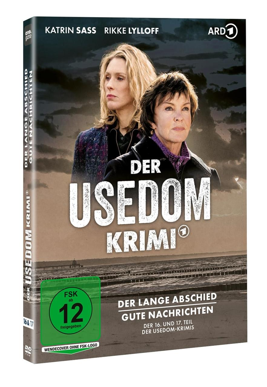 DVD-Cover für 'Der Usedom Krimi' mit zwei Frauen vor Küstenhintergrund.