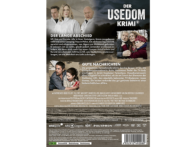 Thumbnail - Der Usedom-Krimi: lange Abschied / Gute Nachrichten DVD