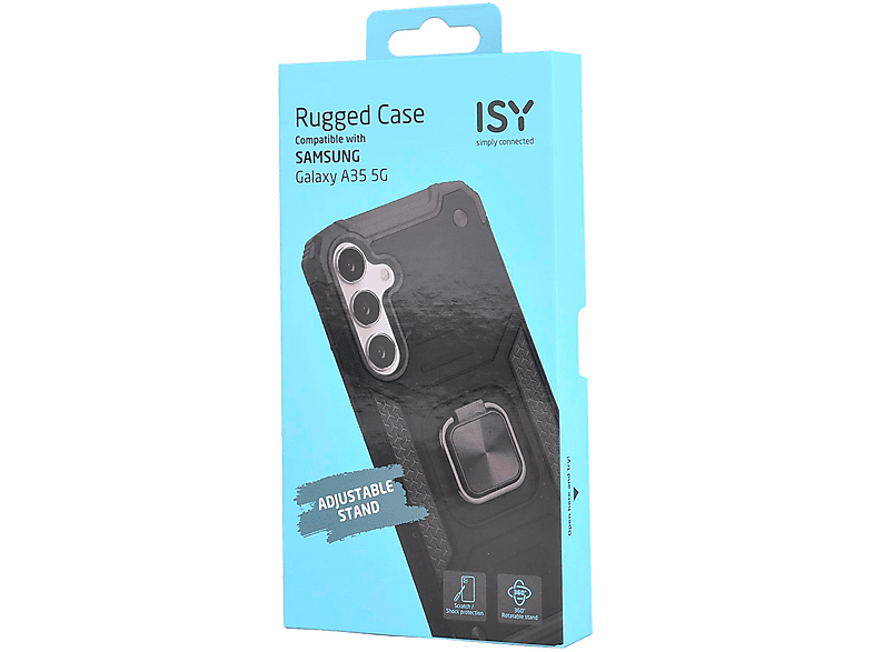ISY ISC 6104 Rugged Case, Backcover, Samsung, Galaxy A35, Schwarz