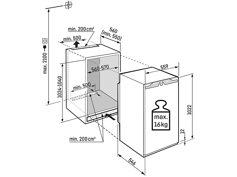 LIEBHERR Einbau-Kühlschrank IRBc 4020-22 3 Jahre Premiumshop Garantie