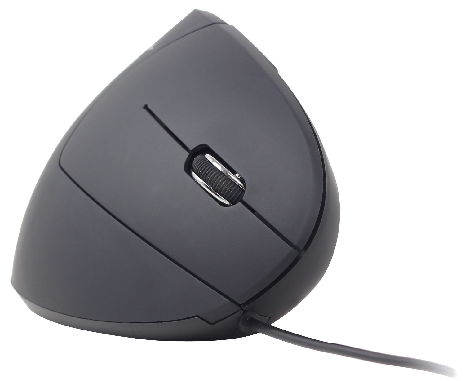 GEMBIRD Vezetékes ergonomikus álló optikai egér, max 3200 dpi, USB, 6 gomb, fekete (MUS-ERGO-01)