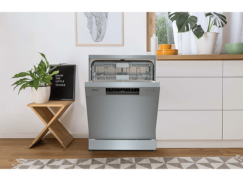 GORENJE ULTRAFS16AESX Geschirrspüler (Freistehend mit Unterbaumöglichkeit, 599 mm breit, 42 dB (A), A)