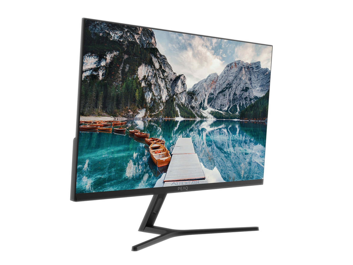 Monitor - Peaq PMO S274-IFC, 27", Full-HD, 6 ms, 100 Hz, FreeSync, IPS, Ángulo de Inclinación de -5° a 15°, Negro