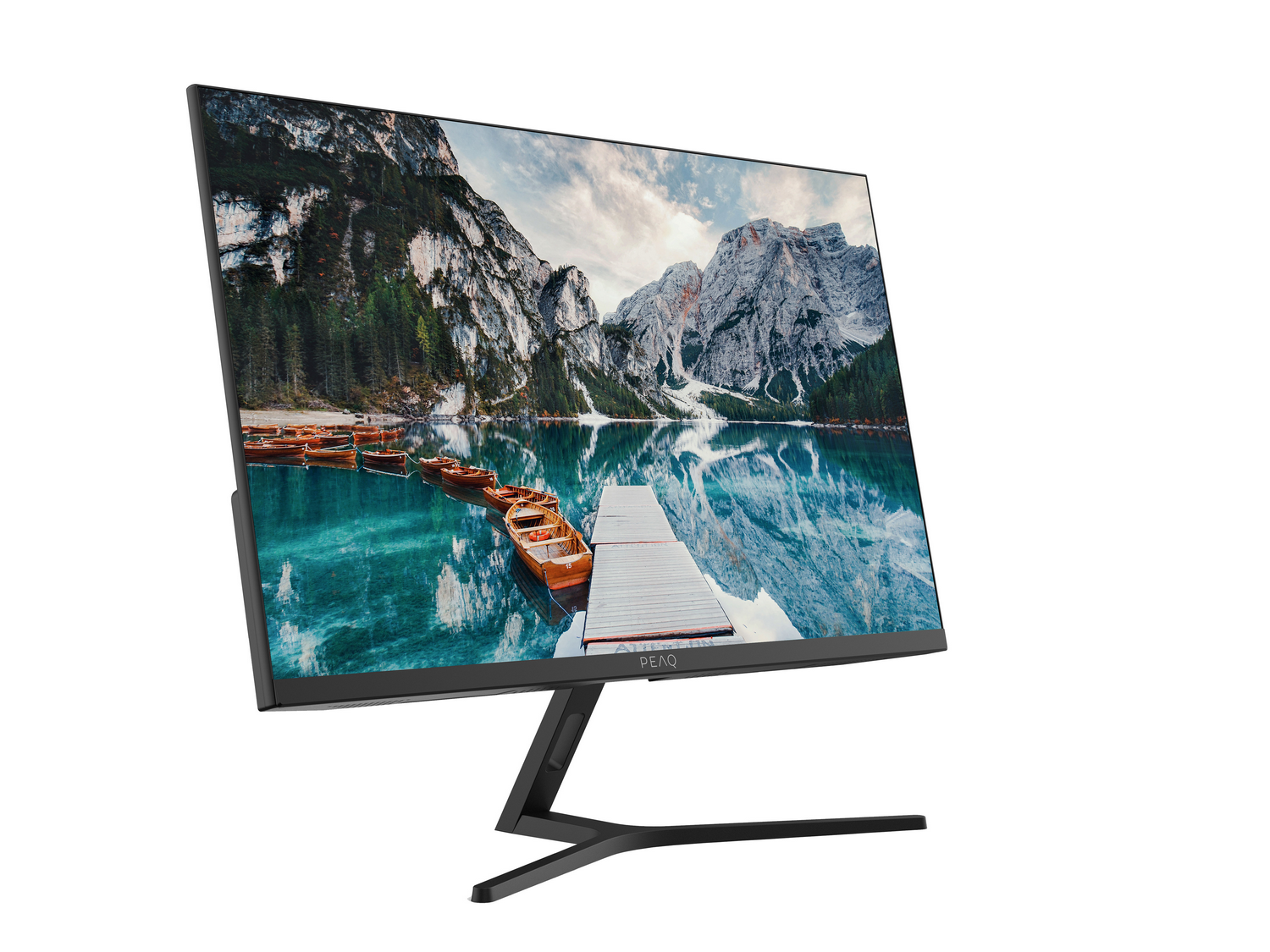Monitor - Peaq PMO S274-IFC, 27", Full-HD, 6 ms, 100 Hz, FreeSync, IPS, Ángulo de Inclinación de -5° a 15°, Negro