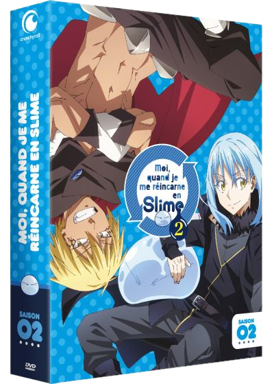 Anime DVD-box: Moi, quand je me réincarne en Slime. Bevat personages uit de serie.