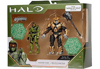 JAZWARES Halo Infinite Master Chief vs. Brute Chieftain akció figura csomag, 10 cm (HLW0009)