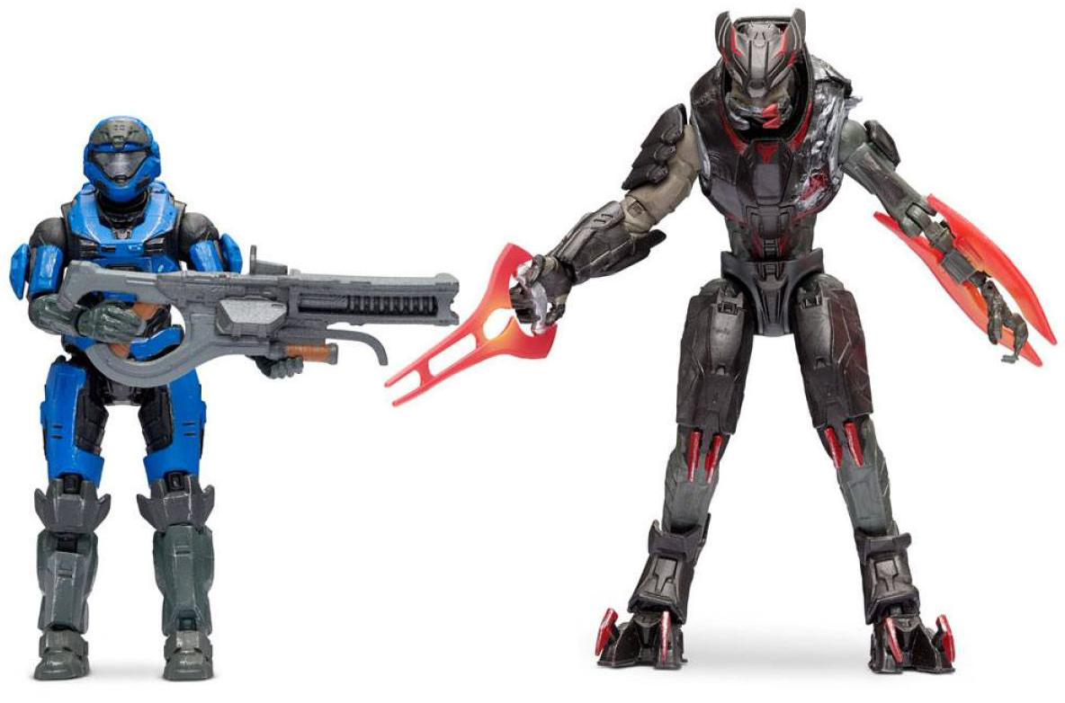 JAZWARES Halo Infinite Spartan MK V vs. Jega 'Rdomnai akció figura csomag, 10 cm (HLW0011)