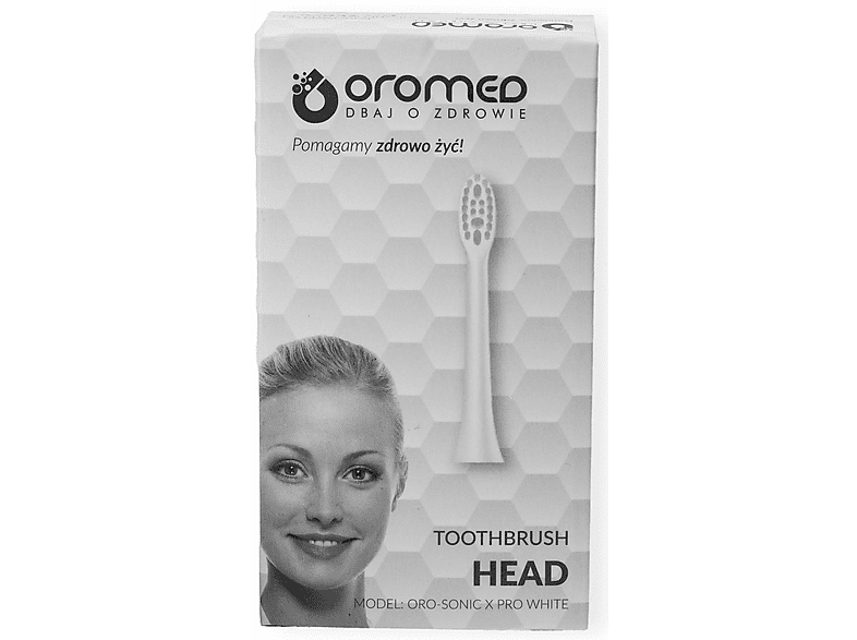 Oryginalna końcówka szczoteczki OROMED Oro-Sonic X Pro (2 szt.) (Masuje dziąsła) – zdjęcie 3