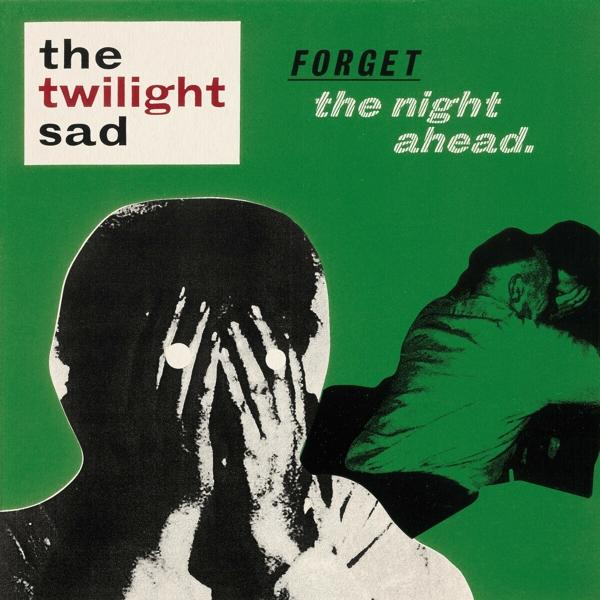 Albumcover mit Schwarz-Weiß-Bild einer Person, die ihr Gesicht mit den Händen bedeckt, auf grünem Hintergrund.
