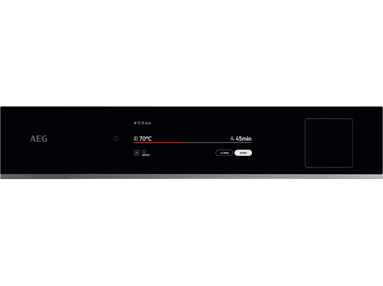 AEG TP9SB83ZAB, Einbaubackofen (Einbaugerät, 70 l, 595 mm breit), Serie 9000 mit SteamPro und Sous Vide