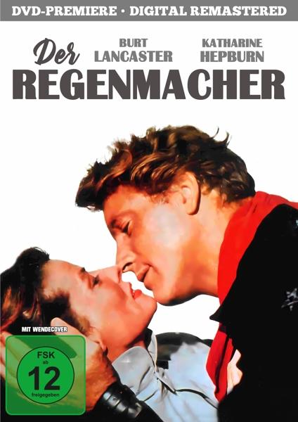 DVD-Cover eines Films mit Burt Lancaster und Katharine Hepburn beim Küssen.