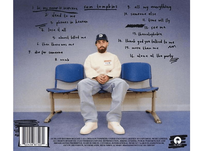 Thumbnail - Sam Tompkins - Hi, my name is insecure (CD)