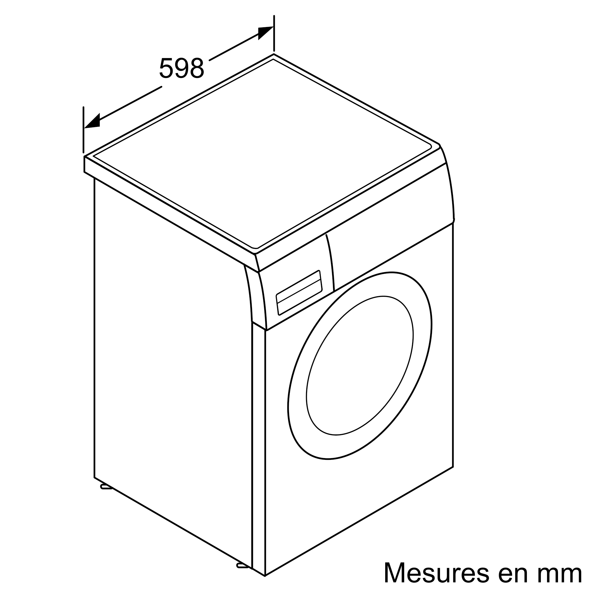 BOSCH Lave-linge frontal Série 6 - 8kg A (WUU28T00FG)