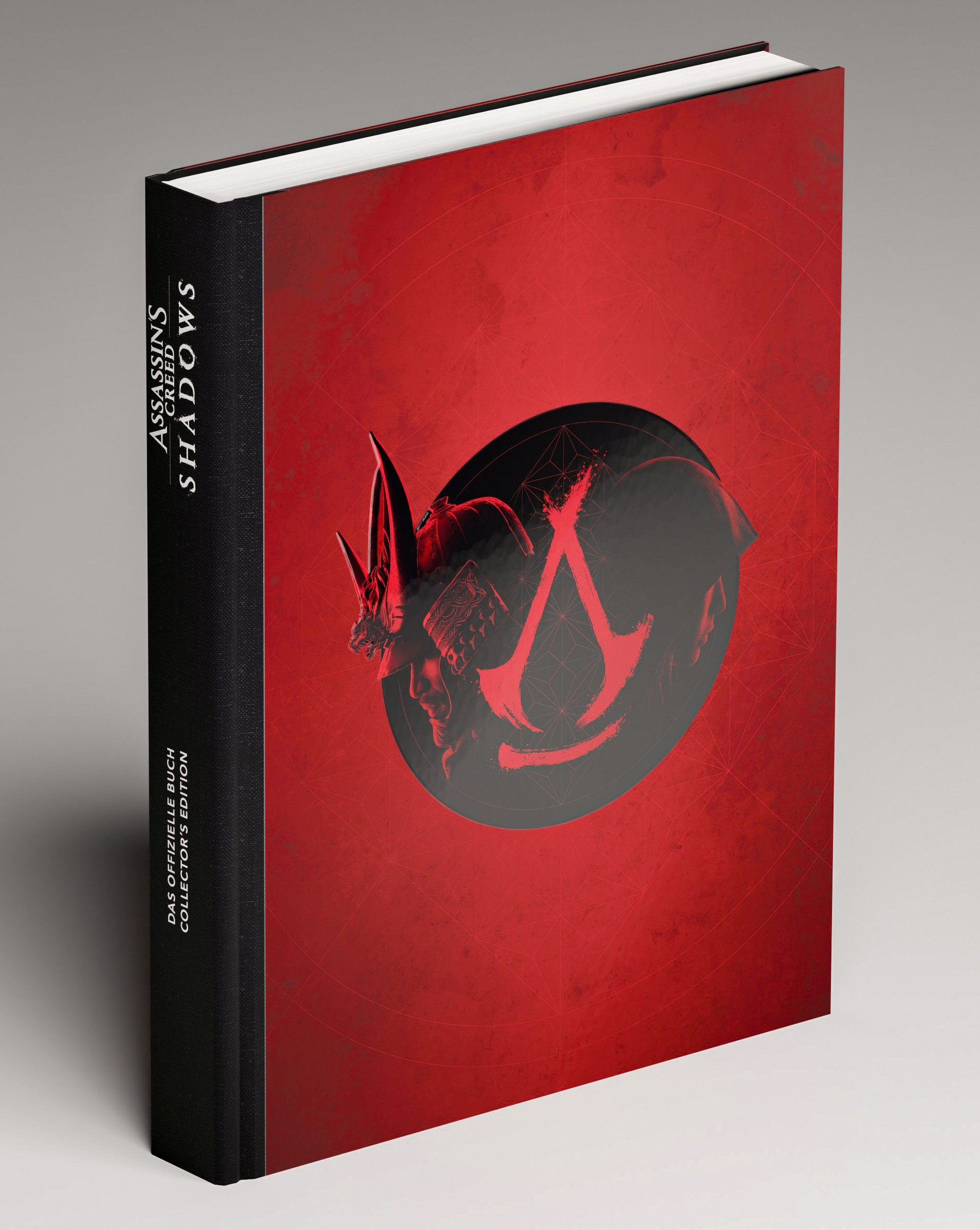 Buchcover: Rot mit schwarzem Assassin's Creed Logo und Titel.