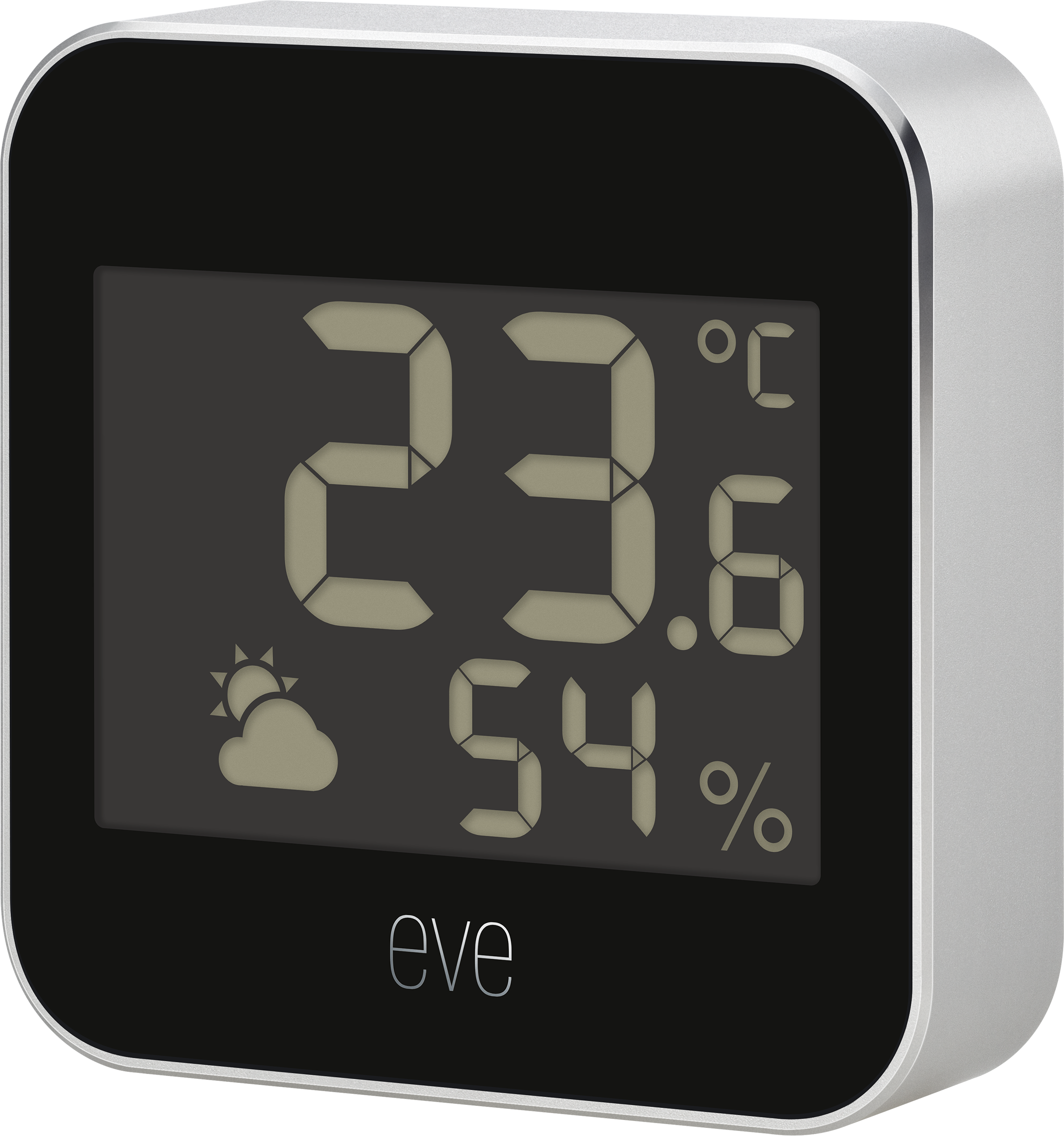 EVE Időjárás állomás, IPX4, alumínium ház, Matter kompatibilis, fekete-ezüst (10EBS9951)
