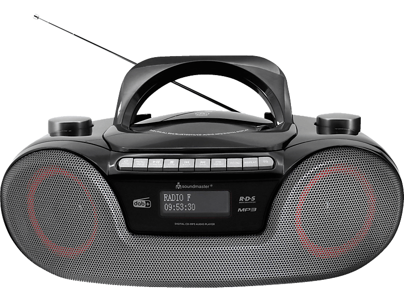 Soundmaster SCD8300SW Boombox mit DAB+/UKW, CD/MP3, USB/SD, Bluetooth; CD-Radio Boombox