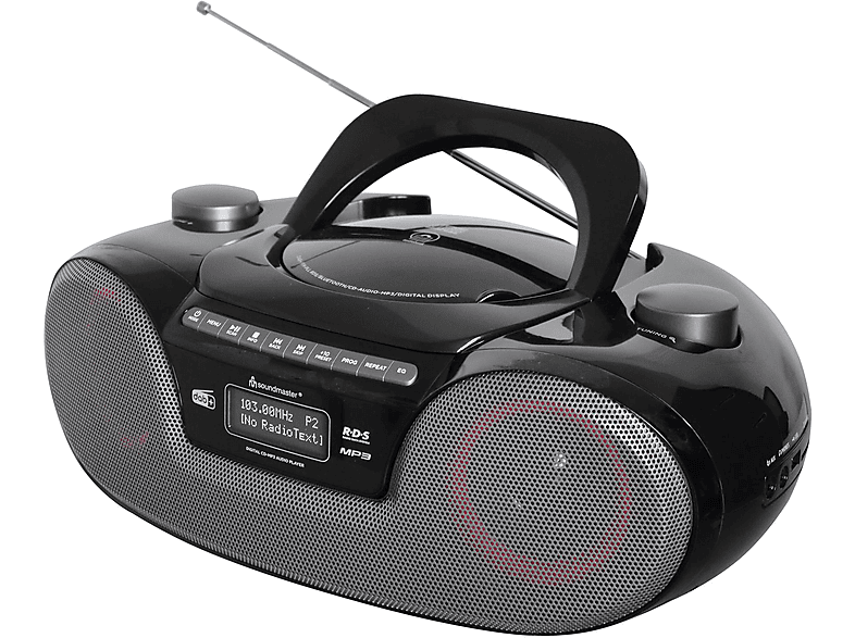 Thumbnail - SOUNDMASTER SCD8300SW CD-Radio Boombox, Schwarz