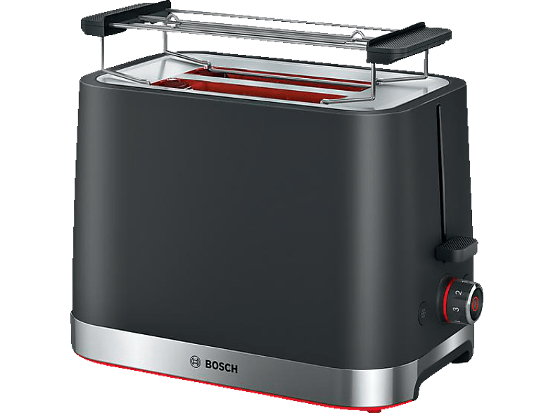 BOSCH TAT4M223 My Moment Kompakt Toaster Schwarz (950 Watt, Schlitze: 2)