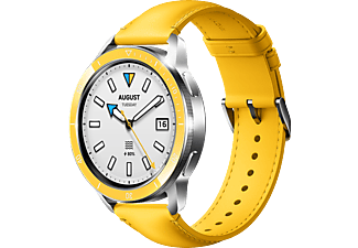 XIAOMI Watch 2/Watch 2 Pro/Watch S3 bőr okosóra szíj, sárga (BHR7881GL)