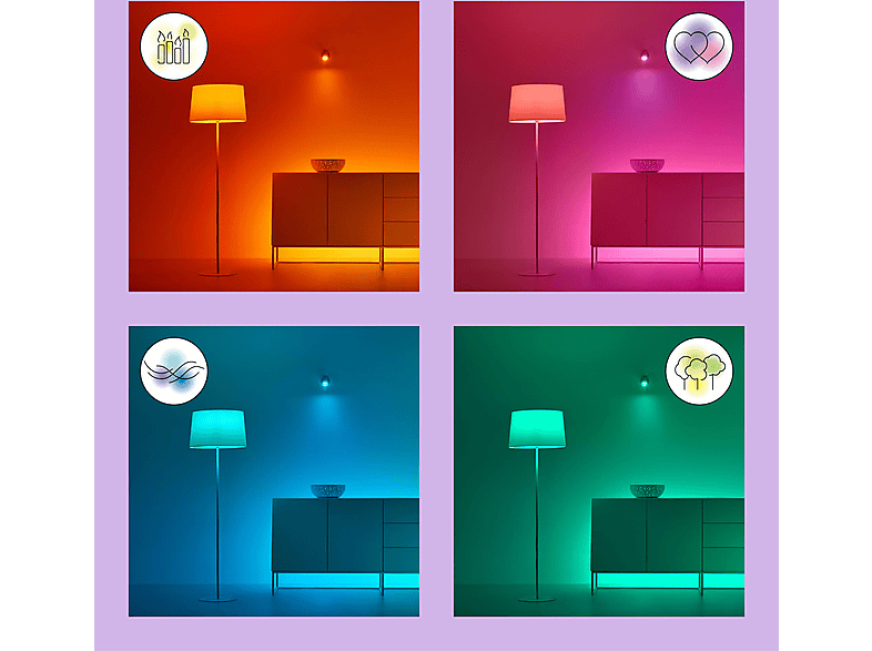 Thumbnail - WIZ P45 E14 Tunable White & Color Smarte Glühbirne 16 Mio. Farben + RGB