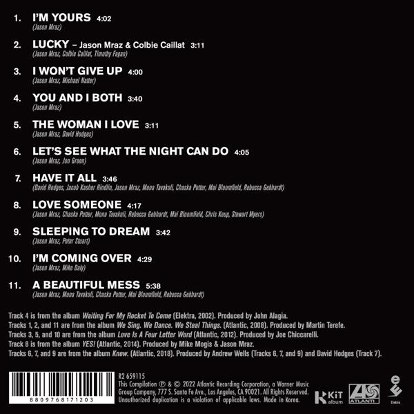Album-Trackliste mit Titeln, Dauern und Künstlerangaben.