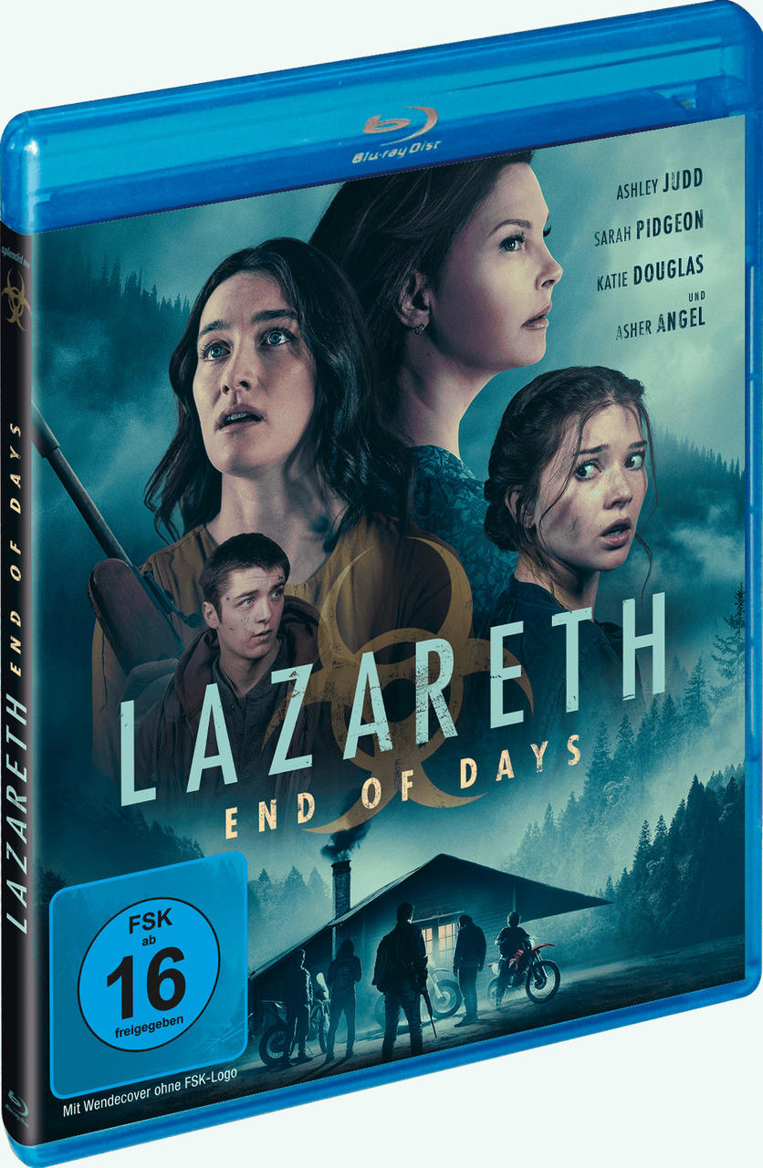 Blu-ray-Filmcover mit Schauspielern, Titel 'Lazareth: End of Days'.