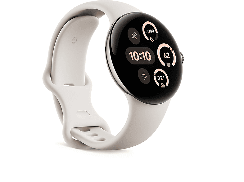 Thumbnail - GOOGLE Pixel Watch 3 (LTE) 41 mm, Smartwatch Aluminium Fluorelastomer, 130–175 165–210 Porcelain