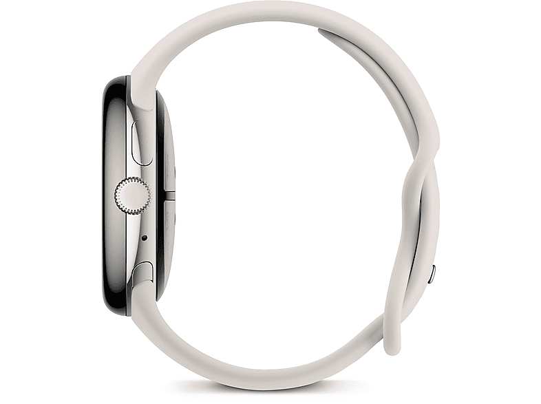 GOOGLE Pixel Watch 3 (LTE) 45 mm, Smartwatch Aluminium Fluorelastomer, 150–185 165–215 Porcelain