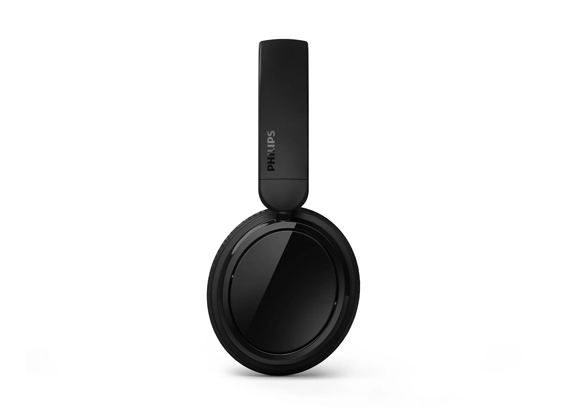 'PHILIPS' yazılı siyah kulak üstü kulaklık.