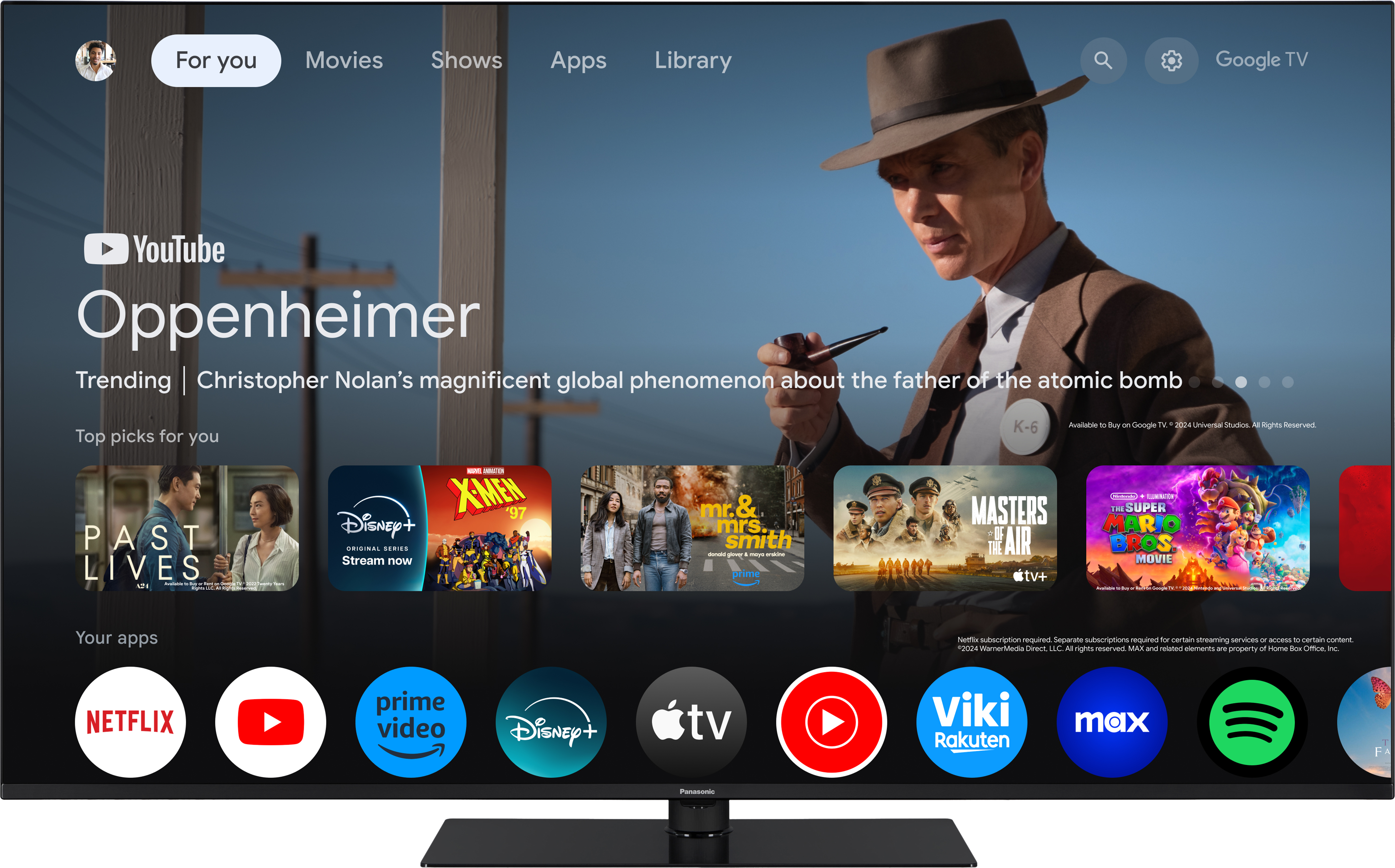 PANASONIC TN-65W70AEZ TV (Flat, 65 " / 164 cm, UHD 4K, Smart TV)
