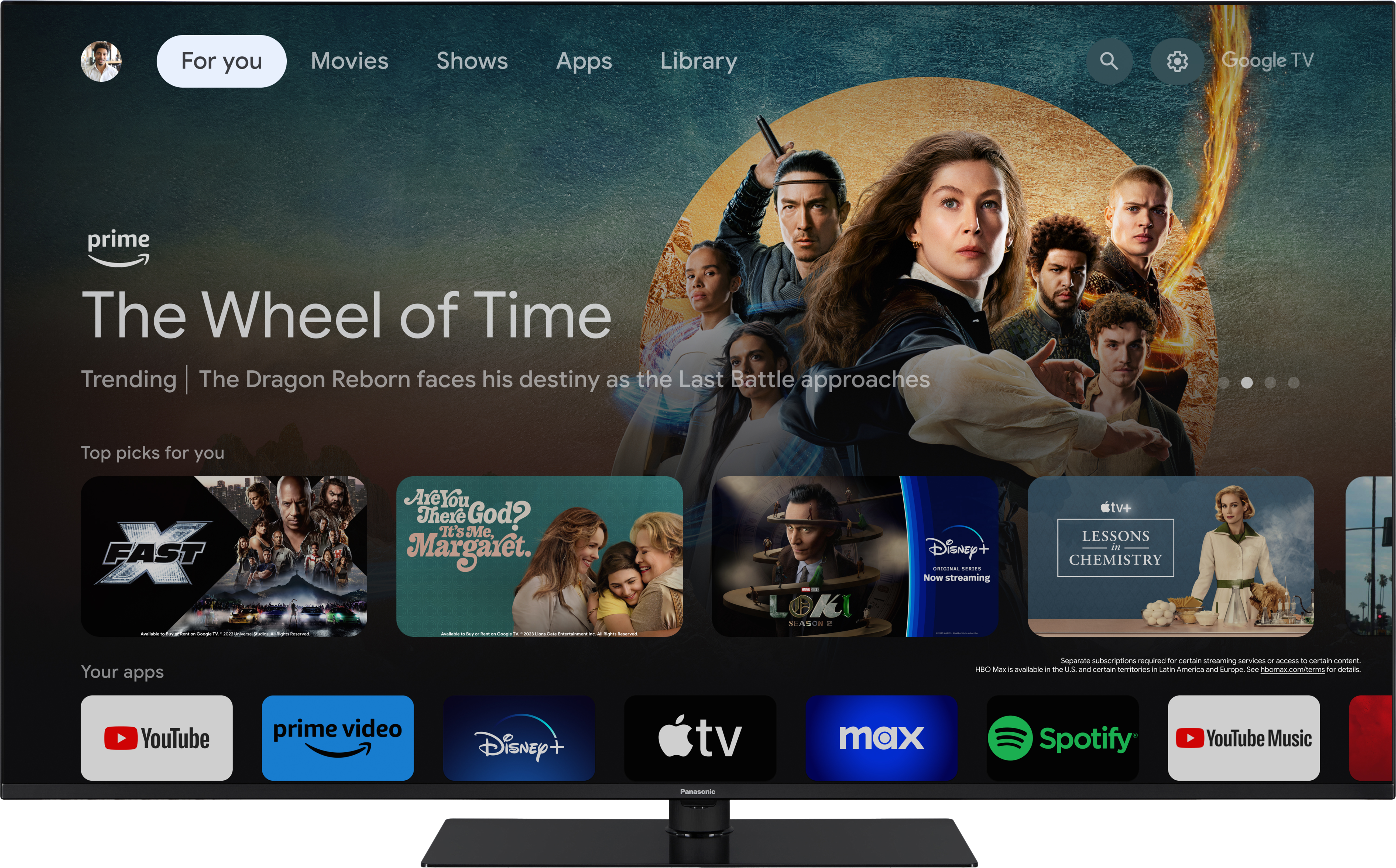 PANASONIC TN-65W70AEZ TV (Flat, 65 " / 164 cm, UHD 4K, Smart TV)