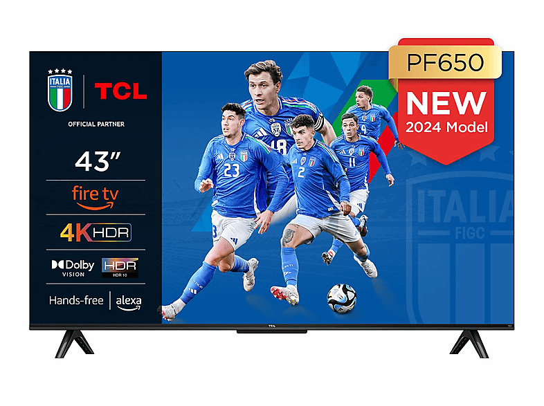 TCL 43Pf650 TV Led, 43", UHD 4K