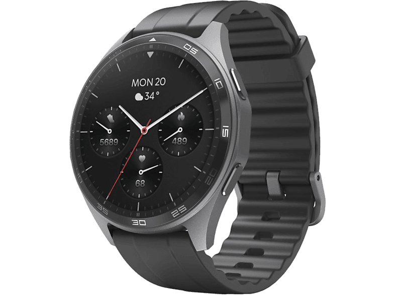 Hama Smartwatch "7010", GPS, Amoled 1.43", Telefonfunktion, wasserdicht, schwarz