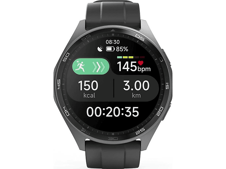 Hama Smartwatch "7010", GPS, Amoled 1.43", Telefonfunktion, wasserdicht, schwarz — Foto 5 von 5