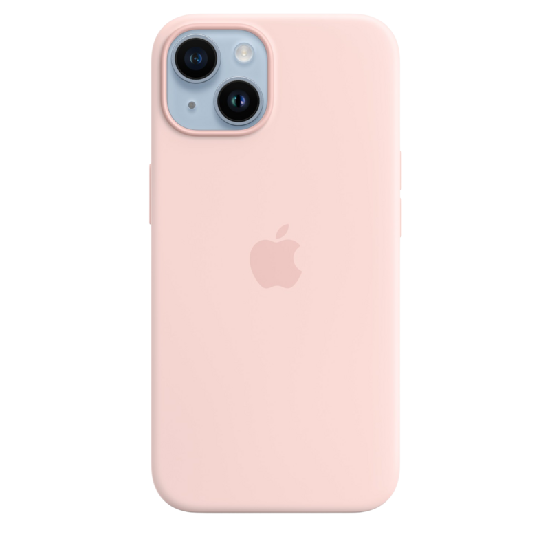 Apple Silicone Case for iPhone 14 Chalk Pink