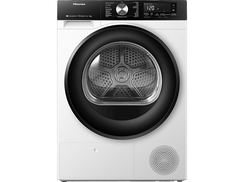 Hisense Dh3s802bw3 – Warmtepompdroger 8 Kg 64 Db Energielabel C