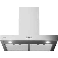 MediaMarkt ETNA AB260RVS - Afzuigkap (Muur bevestigde kap) - breedte 60 cm - 620 m³/h - 69 dB(A) aanbieding