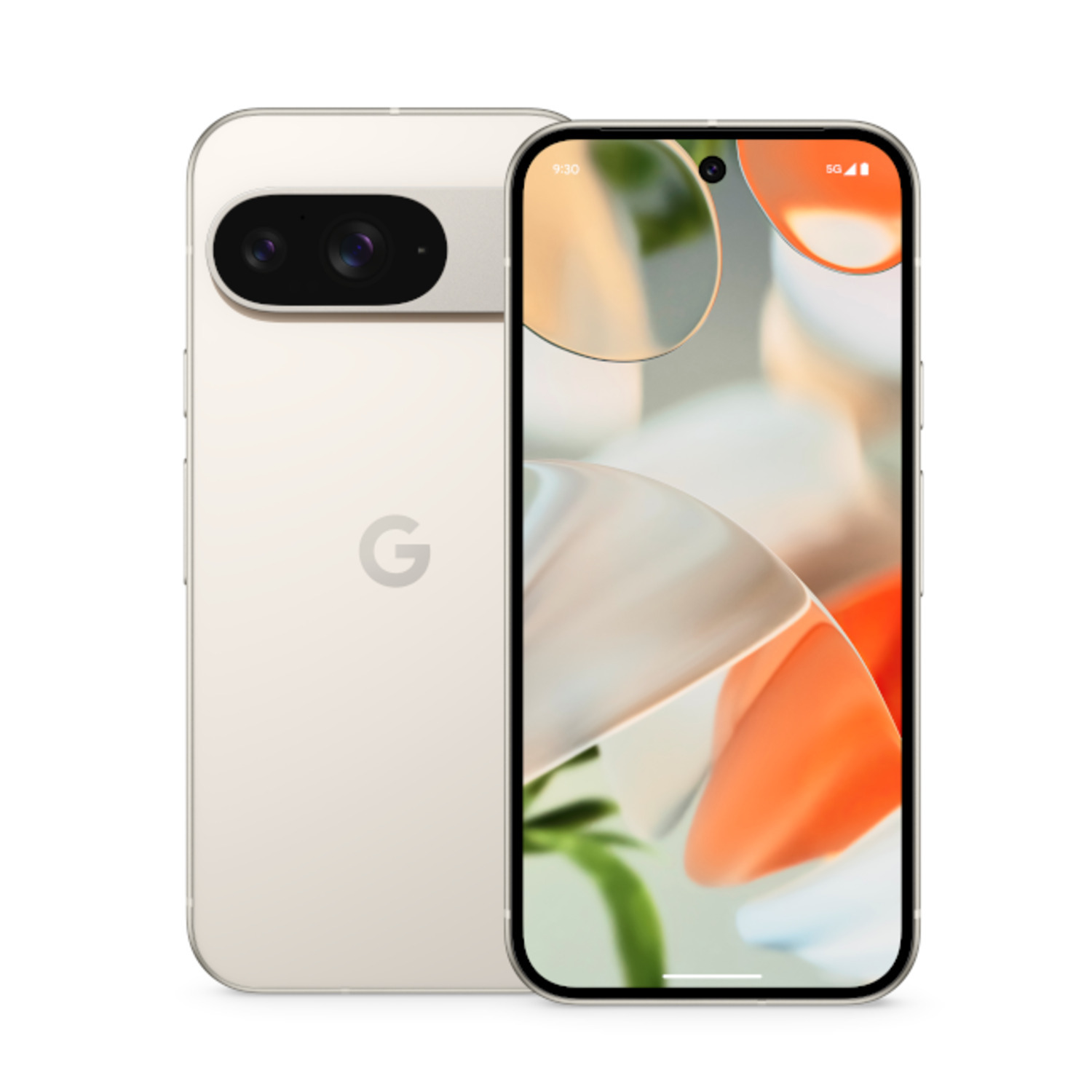 A gold smartphone with a dual camera and a front camera on a white background.