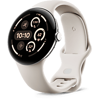 MediaMarkt GOOGLE Pixel Watch 3 - 45 mm Porselein/Zilver aanbieding