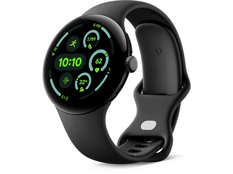 GOOGLE Pixel Watch 3 45 mm Zwart kopen MediaMarkt