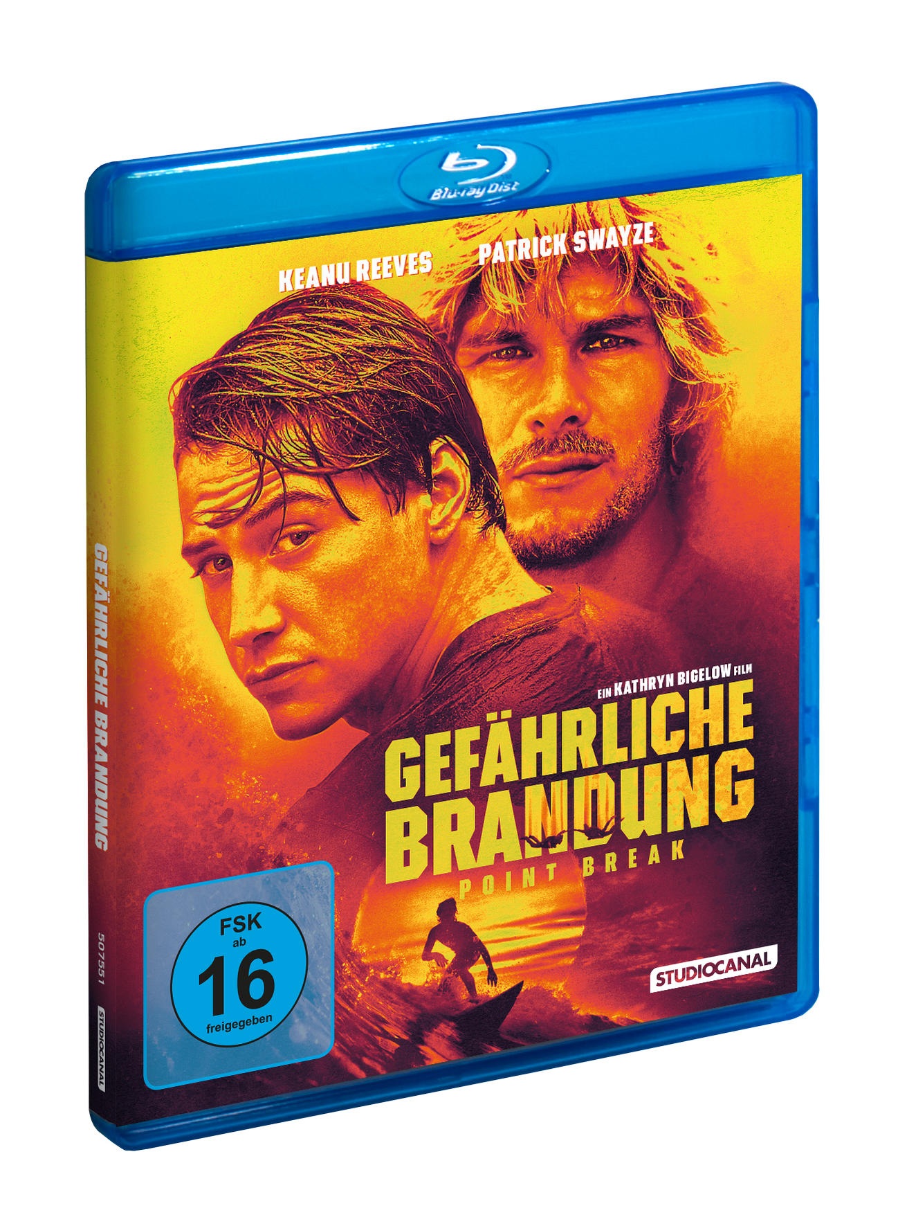 DVD-Hülle eines Films mit Keanu Reeves, Patrick Swayze. Text auf Deutsch.