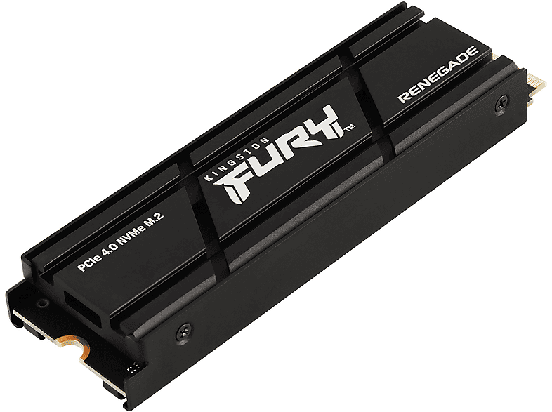 KINGSTON 1TB SSD Festplatte FurY Renegade mit Heatsink, Intern, R7300/W6000, PCIe 4.0 x4 NVMe, Schwarz — Foto 3 von 5