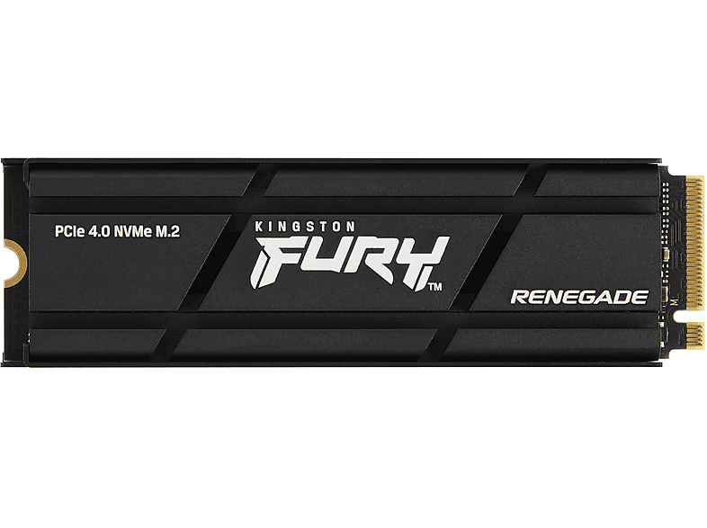 KINGSTON 1TB SSD Festplatte FurY Renegade mit Heatsink, Intern, R7300/W6000, PCIe 4.0 x4 NVMe, Schwarz — Foto 4 von 5