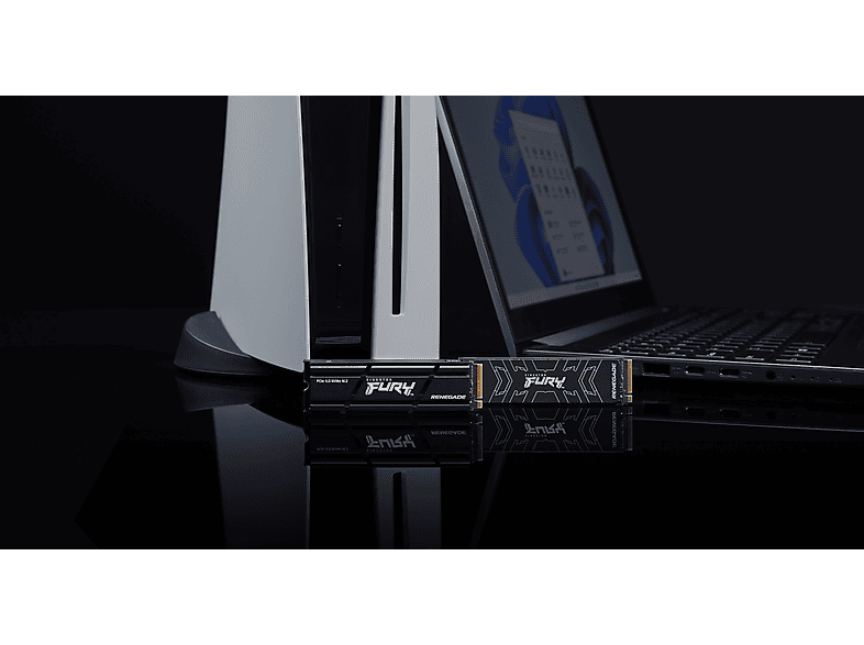 KINGSTON 1TB SSD Festplatte FurY Renegade mit Heatsink, Intern, R7300/W6000, PCIe 4.0 x4 NVMe, Schwarz — Foto 5 von 5