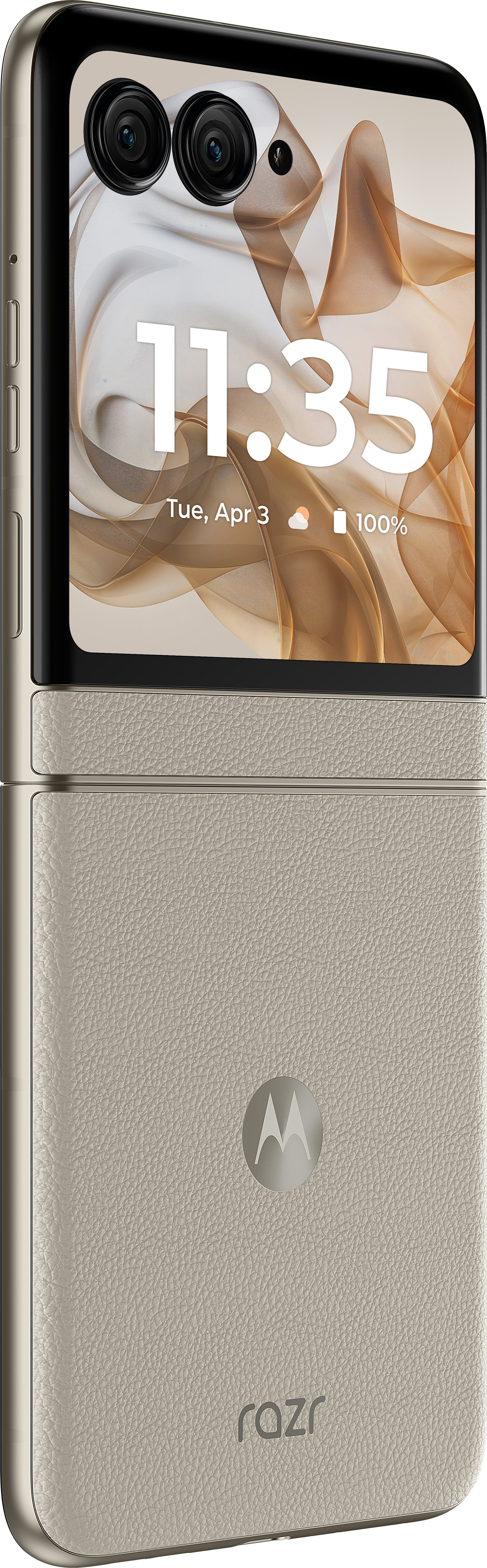 MOTOROLA RAZR 50 8/256 GB DualSIM Homok színű Kártyafüggetlen Okostelefon